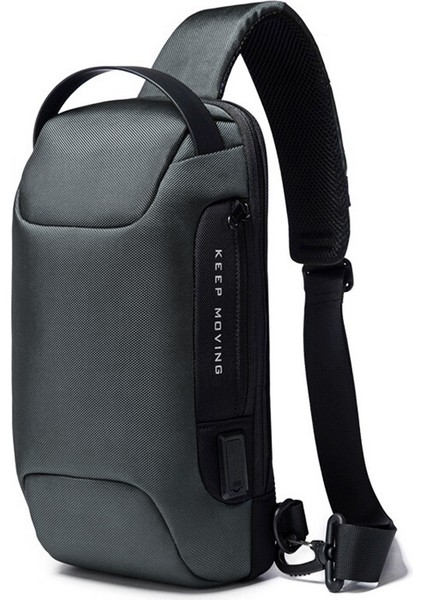 Erkek Su Geçirmez Göğüs Çantası, Küçük Sert Kabuklu Crossbody Omuz Çantası (Yurt Dışından)