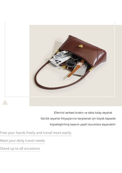 Koltuk Altı Çantası Vintage Baget Çantası Çok Yönlü Omuz Çantası Kadın (Yurt Dışından) fiyatları