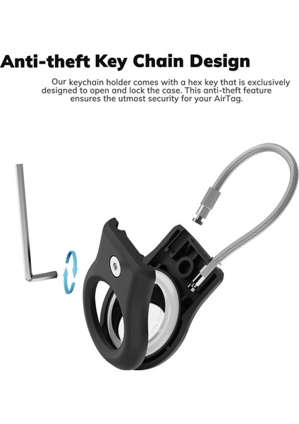 Apple Airtags Için Kablolu Hava Etiketi Kilit Kutusu Için Anahtarlık Tutucu (Yurt Dışından) fiyatları