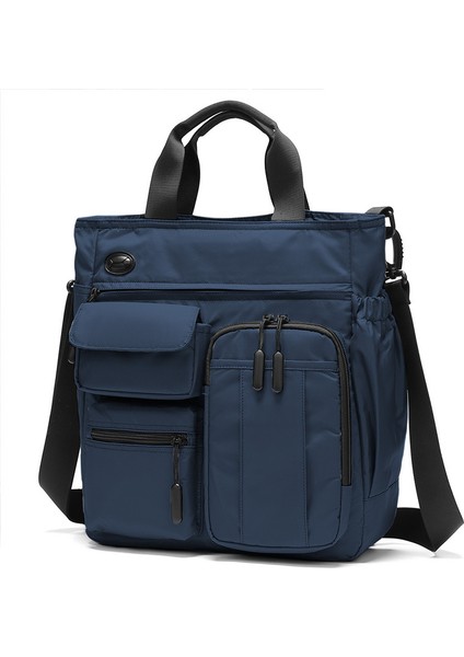Çok Katmanlı Iş Omuz Çantası, Erkek Iş Gezisi Büyük Kapasiteli Evrak Çantası Crossbody Çanta (Yurt Dışından)