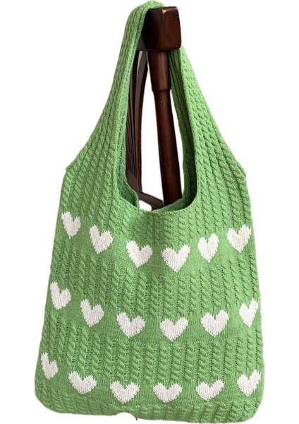 Yeni Örme Çanta Dokuma Çanta Üst Düzey Yün Taşınabilir Omuz Çanta Kadın Çanta (Yurt Dışından)