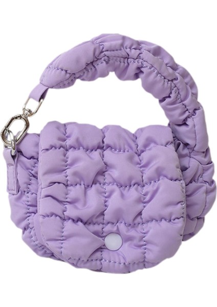 Kapitone Çanta Çantası Taşınabilir Mini Cüzdan Alışveriş Şlığı Için (Yurt Dışından)