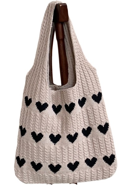 Yeni Örme Çanta Dokuma Çanta Üst Düzey Yün Taşınabilir Omuz Çanta Kadın Çanta (Yurt Dışından)