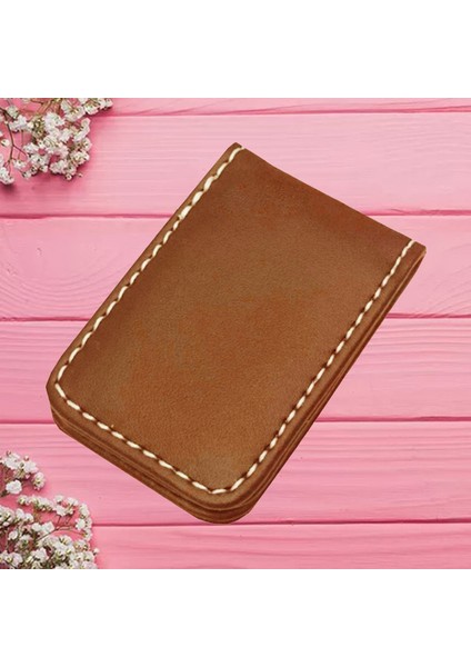 Pocket Clip Dolar Kelepçe Kimlik Kartı Tutucu Cüzdan Erkekler Kadınlar BROWN_60X41X8MM (Yurt Dışından) fırsatları