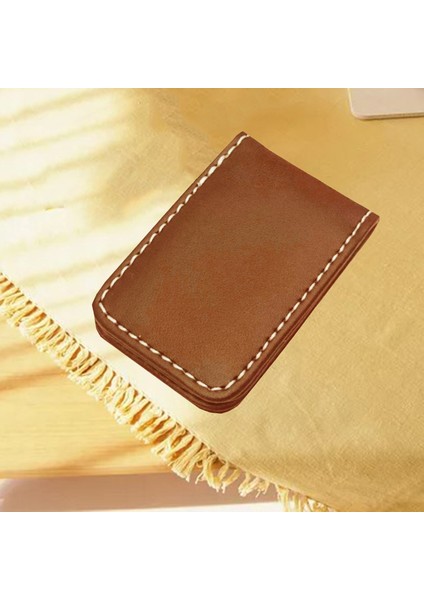 Pocket Clip Dolar Kelepçe Kimlik Kartı Tutucu Cüzdan Erkekler Kadınlar BROWN_60X41X8MM (Yurt Dışından) indirimleri
