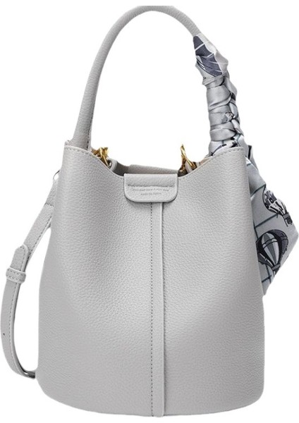 Bayan Çanta Deri Büyük Kapasiteli Kova Çanta Crossbody Çanta Moda Omuz Çantası (Yurt Dışından)