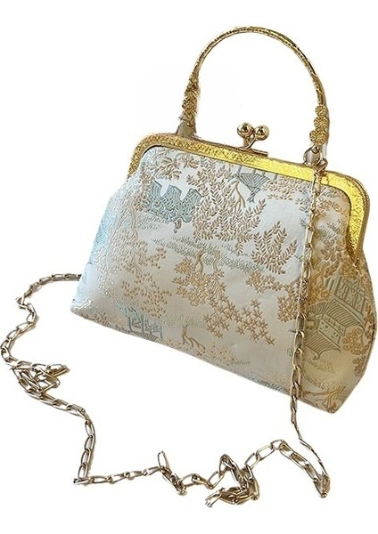 Kadın Klasik Ipek Çanta Crossbody Çanta (Yurt Dışından)