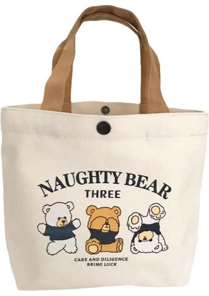 Kanvas Çanta Kompakt Küçük Öğle Yemeği Çantası (Yurt Dışından)