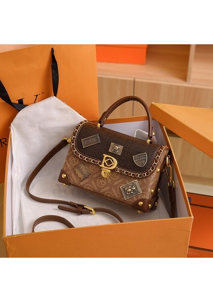 Trend Vintage Rozet Çanta Kadın Moda Crossbody Çanta El Kutusu Çanta (Yurt Dışından) fiyatları