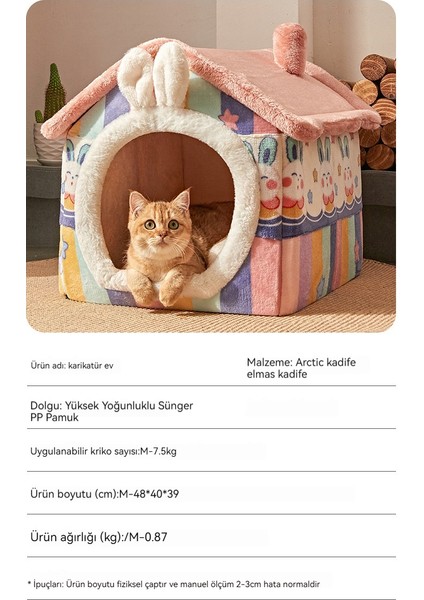 Tüm Mevsimde Sıcak, Evrensel, Çıkarılabilir ve Yıkanabilir Evcil Hayvan Yuvası, (Yurt Dışından) fiyatları