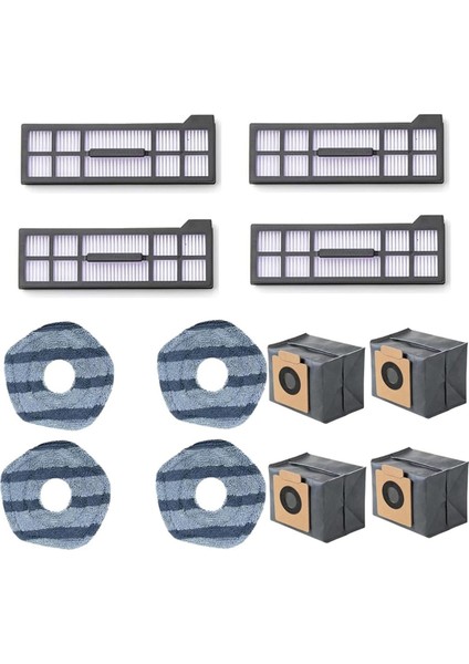 X10 Pro Omni Yedek Parça Aksesuarları Hepa Filtre Paspas Bezi Toz Torbaları (Yurt Dışından)