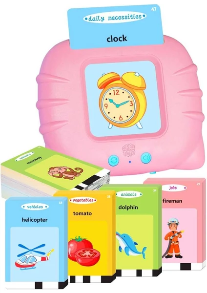 Circle Toys 224 Adet Erken Eğitim Flash Kartları - Pembe