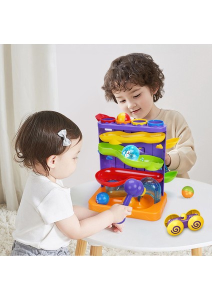 1 Yaşındaki Erkek Çocuk Doğum Günü Hediyesi Için Yürümeye Başlayan Çocuk Oyuncakları 2'si 1 Arada Pound Top Oyuncak ve Araba Rampa Yarış Pisti (Yurt Dışından) fırsatları