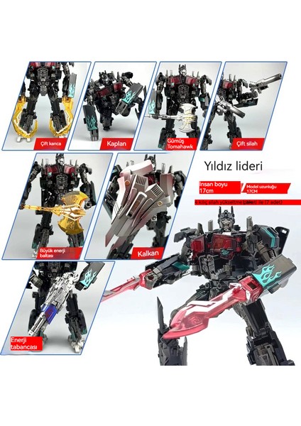 Transformers Optimus Uçan Kanat Sütunu Model Robot Figure Kayışlı Aksesuarlar Çantası (Yurt Dışından)
