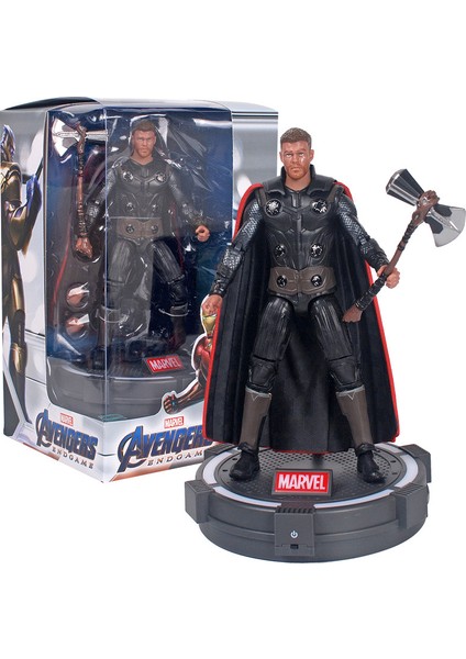 7" Marvel Serisi Avengers 3 Model Bebek, Işıklı Zemin Tabanlı (Yurt Dışından)