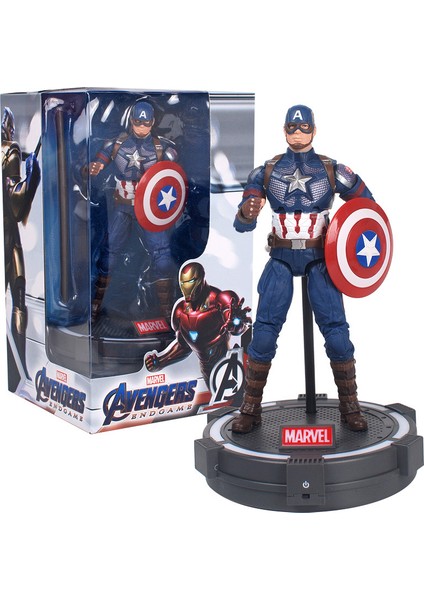 7" Marvel Serisi Avengers 3 Model Bebek, Işıklı Zemin Tabanlı (Yurt Dışından)