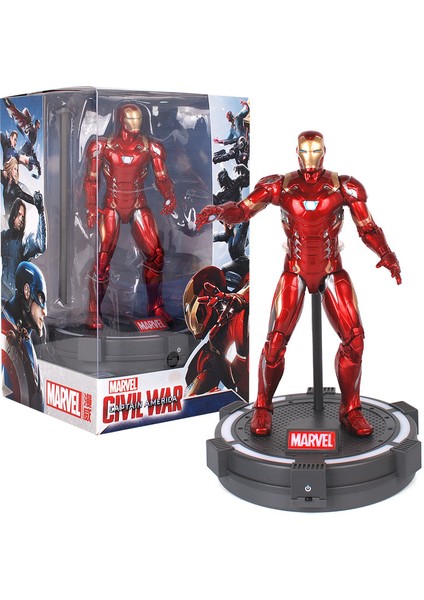 7" Marvel Serisi Avengers 3 Model Bebek, Işıklı Zemin Tabanlı (Yurt Dışından)