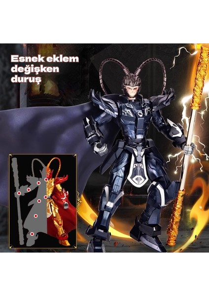 Siyah Mitoloji Goku Hareketli Model Mecha Montaj Oyuncakları (Yurt Dışından)