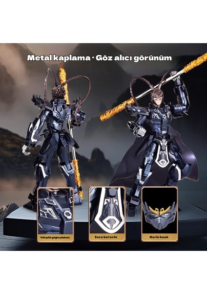 Siyah Mitoloji Goku Hareketli Model Mecha Montaj Oyuncakları (Yurt Dışından)