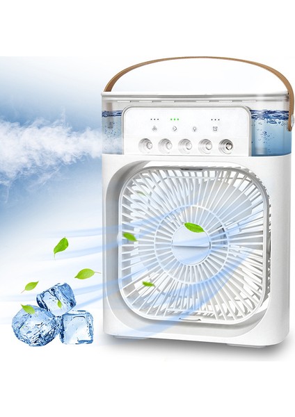 USB Mini Küçük Cihaz Yurt Ofis Fanı Masaüstü Sprey Soğutma Sessiz Elektrikli Küçük Fan (Yurt Dışından)