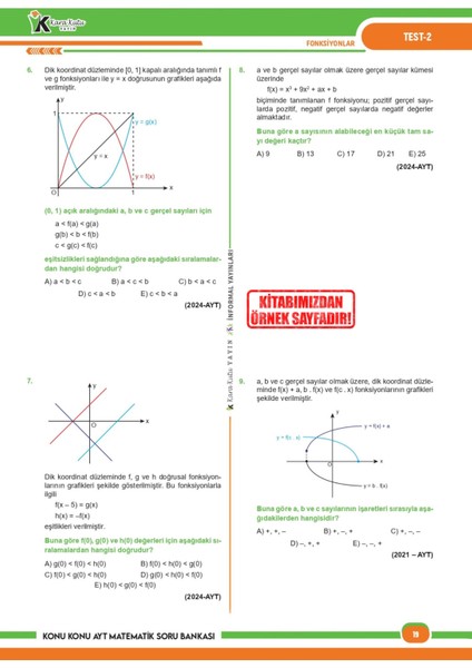 2025 YKS - AYT Matematik - Geometri Karakutu Konu Konu Çıkmış Soru Bankası