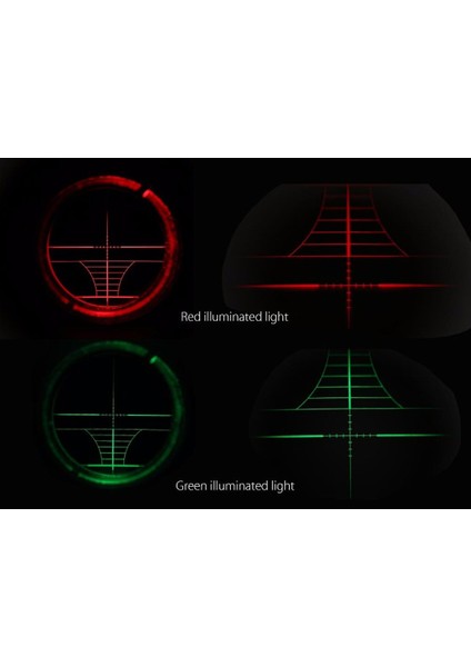 3-9X50AOEG Çıft Işıklı Retikül Optik Görüş Kapsamlı Zoomlu Tüfek Dürbün(B)