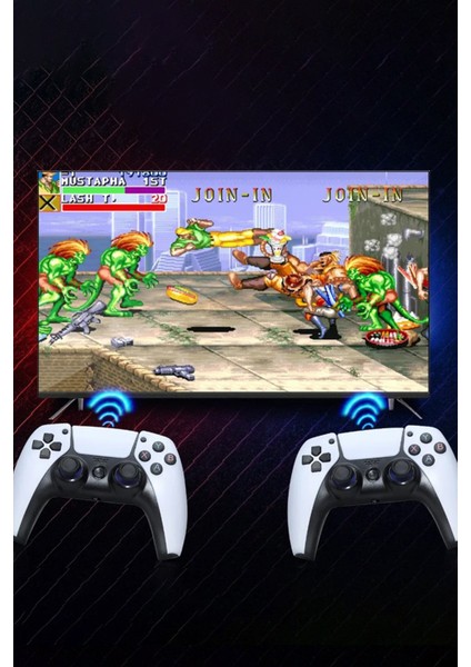 Y5 64GB Android Dual Pad 4K Game Stick - Beyaz 10