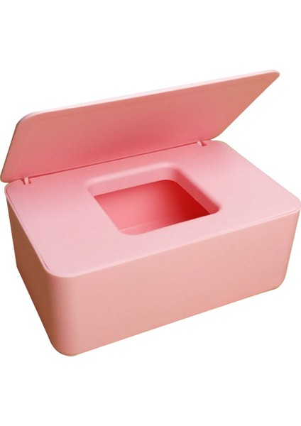 Neme Dayanıklı Sızdırmaz Kapaklı Islak Mendil Peçete Kutusu (Pembe) (Yurt Dışından)