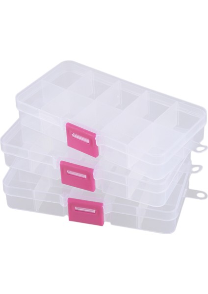 3 Adet 10 Izgara Elektronik Bileşen Parça Kitleri Plastik Saklama Kutusu Kasa (Yurt Dışından)