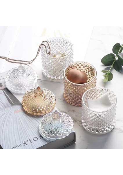 2 Adet 300 ml Kristal Cam Saklama Kavanozları Şeker Çikolata Kutuları Şeker Kutusu (Yurt Dışından) modelleri