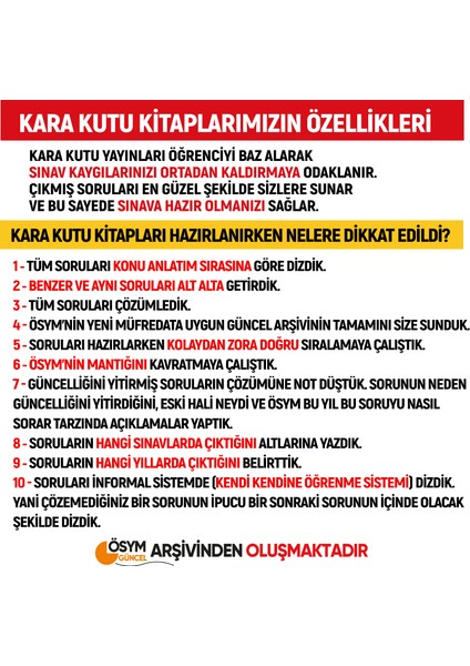 2025 YKS - AYT Matematik - Geometri Karakutu Konu Konu Çıkmış Soru Bankası