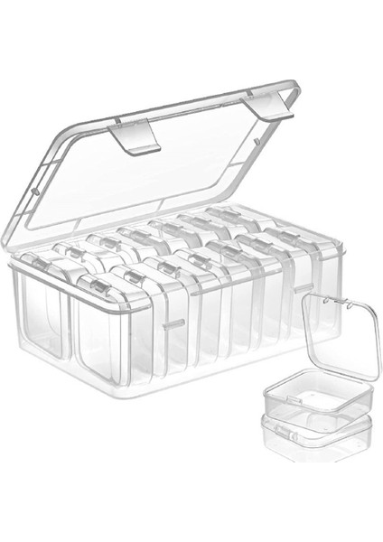 Kapaklı Küçük Saklama Kutusu Küçük Şeffaf Kutu Konteyner Kutusu Boş Mini (Yurt Dışından)