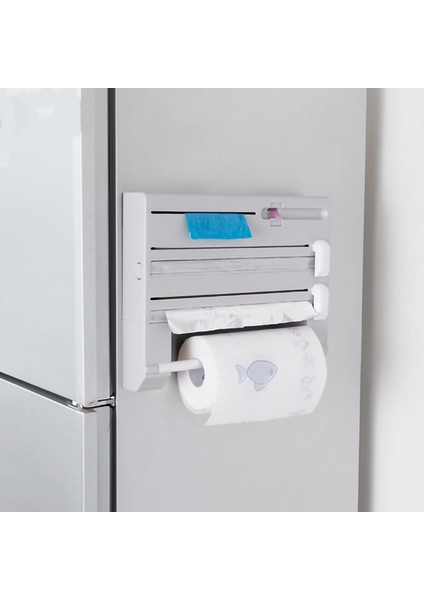 Kağıt Tutucu Plastik Sarma Kesici Dağıtıcı Raf Saklama Kutusu Gri (Yurt Dışından) indirimleri