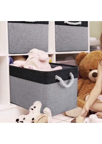 Oyuncak Ayakkabı Düzenleme Için 3'lü Paket Katlanabilir Kanvas Saklama Kutuları (Yurt Dışından)