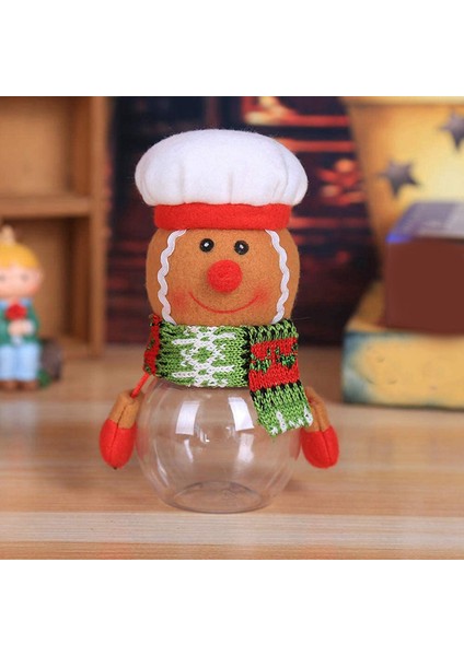 Kurabiye Kavanozu Tatlı Noel Kutusu Hediyesi Için Kapaklı Noel Şeker Kavanozu (Yurt Dışından) fiyatları