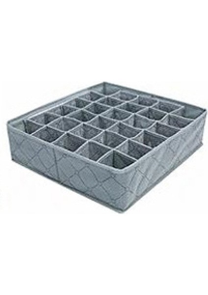 Bambu Kömür 30 Izgaralı Kutu, Şort, Çorap Saklama ve Kaplama Kutusu (Yurt Dışından)