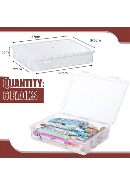 11IN x 8ın x 2ın Kapaklı Saklama Kutusu Çok Amaçlı El Sanatları Düzenleyici (Yurt Dışından) indirimleri