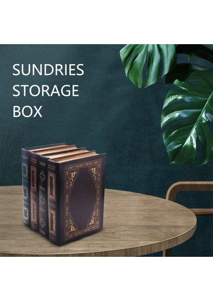 Yanlış Kitap Kutusu Vintage Depolama Sahne Kitap Takı Depolama Dekoratif (Yurt Dışından) indirimleri