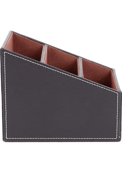 1 Adet Uzaktan Kumanda CD Organizatör Telefon Masaüstü Saklama Kutusu (Kahverengi) (Yurt Dışından) modelleri