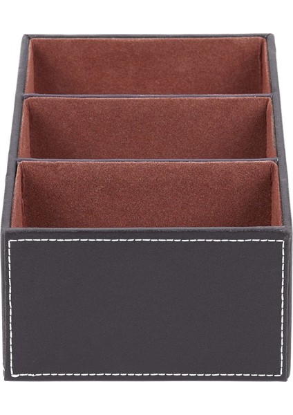 1 Adet Uzaktan Kumanda CD Organizatör Telefon Masaüstü Saklama Kutusu (Kahverengi) (Yurt Dışından) fırsatları