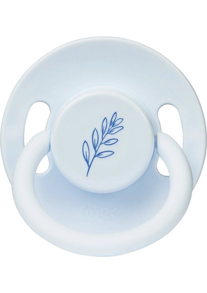 Wee Baby Pure Yuvarlak Uçlu Kauçuk Emzik No:2 - Mavi