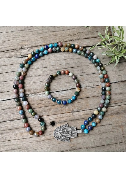 Es 8mm Hint Oniks Mala Boncuk, Apatit Mala Kolye, Büyüleyici Lotus Kolye, Meditasyon Takı, Uniseks Mala, Yoga Hediye, 108 Mala Boncuk (Yurt Dışından) fiyatları