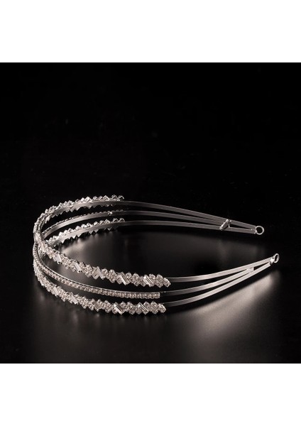 TS-8014-ALTIN Vintage Barok Hairband Kristal Çift Gelin Şapkalar Altın Gümüş Kaplama Saç Aksesuarları Düğün Kız Hediye Saç Takı Klip (Yurt Dışından)