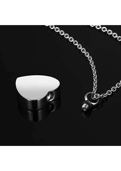 20X39MM Kalp Kremasyon Urn Kolye Külleri Urn Takı Anıt Kolye Dolum Kiti ve Hediye Kadife Çanta ile (Yurt Dışından)