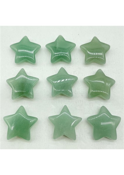 No.30 Doğal Taş Taş Kuvars Kristal Pentagram Beş Köşeli Yıldız Şekli Diy Takı Yapımı Için Hiçbir Delik Ev Dekor Aksesuarla (Yurt Dışından)