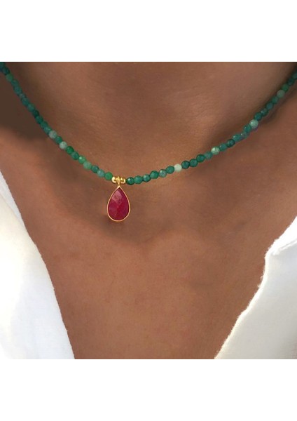 No.5 Boyutu El Yapımı Çok Yönlü Kristal Boncuk Boncuklu Kolye Moda Damla Şeklindeki Kristal Kolye Zarif Takı Aksesuarları Hediye (Yurt Dışından)