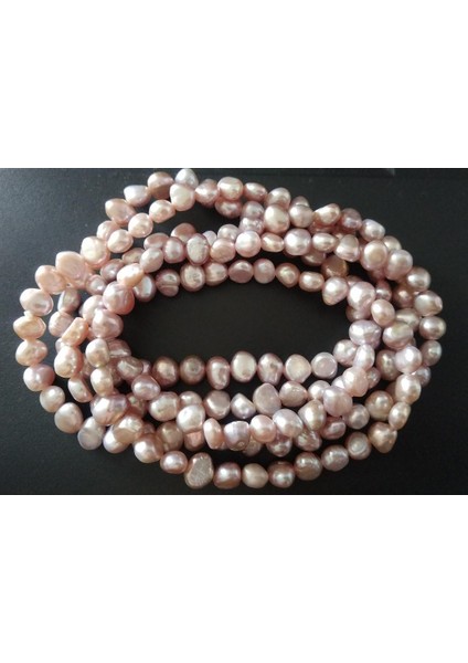 Mor Qingmos Moda Barok Doğal Tatlısu Açık Pembe Inci Kolye Kadınlar Için Uzun Kolye 40 "takı Chokers (Yurt Dışından)