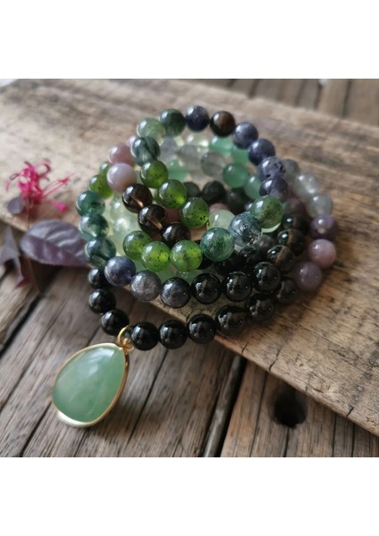 Bileklik 8mm Lolite Yeşim Prehnit Taş Boncuk, Aventurin Kolye, Kardeş Aşk Bileklik, Meditasyon Kolye, Şifa Takı, 108 Yoga Boncuk (Yurt Dışından) fırsatları