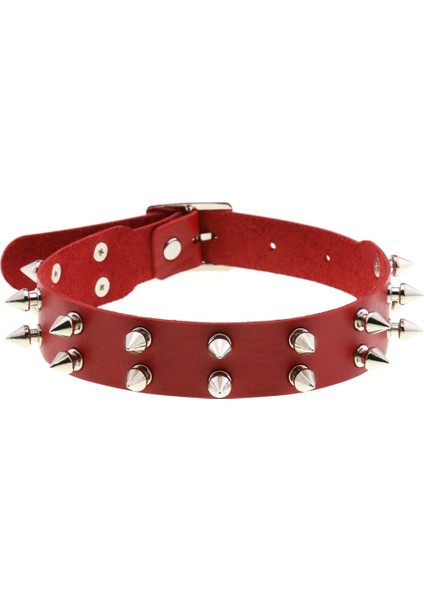 Xqlj-Kırmızı Dıezı Erkekler Harajuku Kırmızı Pu Deri Kolye Gerdanlık Kadın Bayanlar Punk Gotik Vintage Bildirimi Yaka Kolye Kolye Yeni Takı (Yurt Dışından) fırsatları