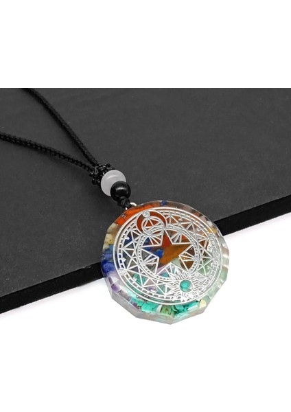 65CM Tarzı No.10 Boyutu Orgonit Geometrik Desen Çakralar Doğal Taş Kolye Halat Zincir Şifa Enerji Kolye Kadın Erkek Meditasyon Takı (Yurt Dışından)